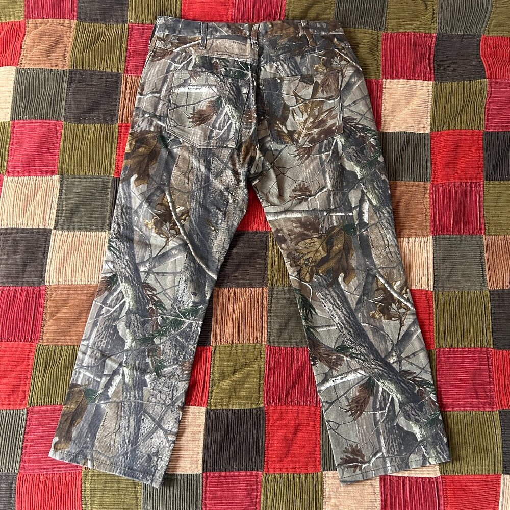 Realtree Jeans Straight Leg Camo Pants Double Knee